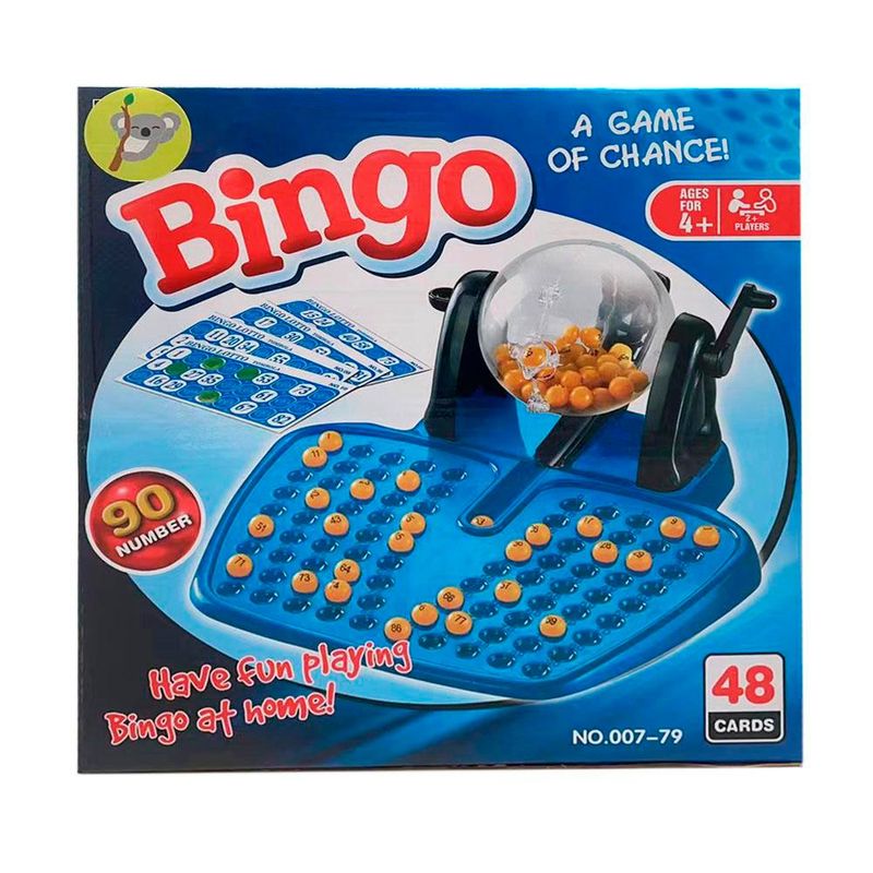 Bingo Juego Familiar con 90 Bolas y 48 Tarjetas