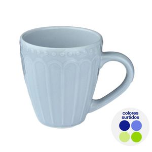 Taza de Porcelana Perlado 11.7 Onz Colores Surtidos
