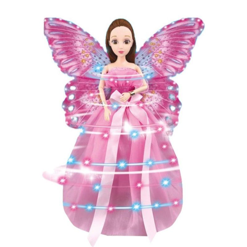 Muñeca Hada Giratoria Rosa