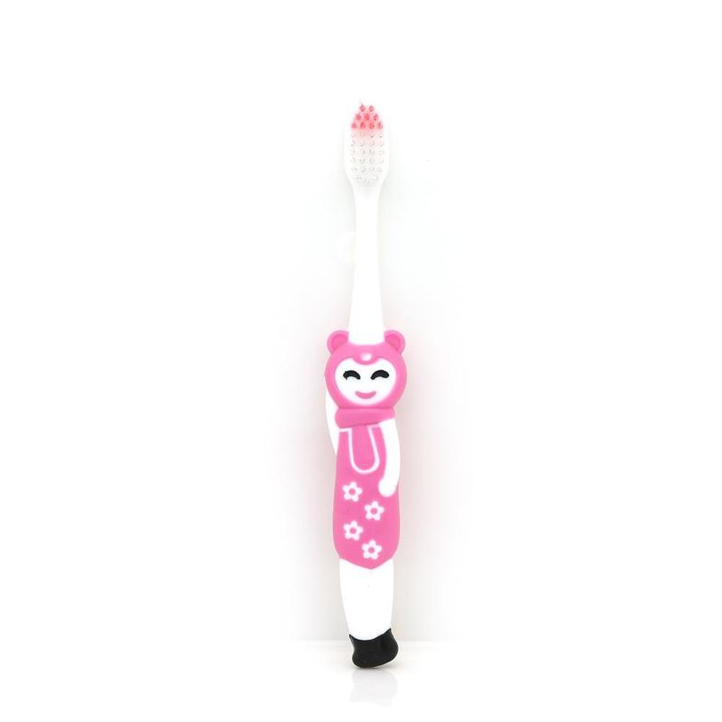 Cepillo Dental Infantil Rosado con Juguete Muñeca