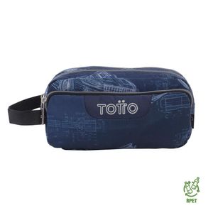 Estuche Multiuso Azul con Diseño