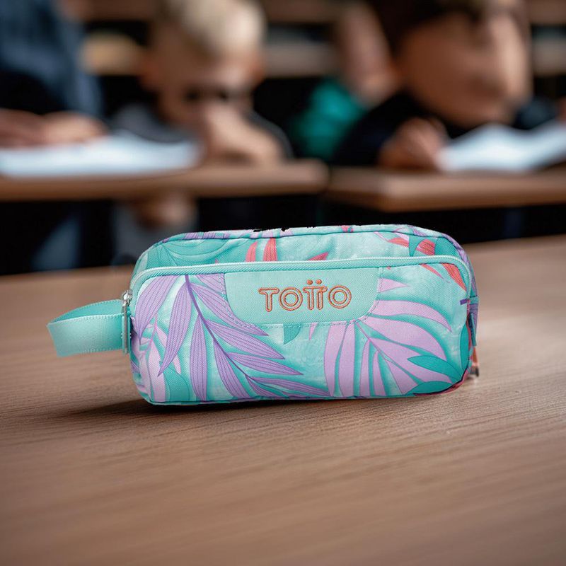 Estuche Multiuso Diseño Hojas Multicolor