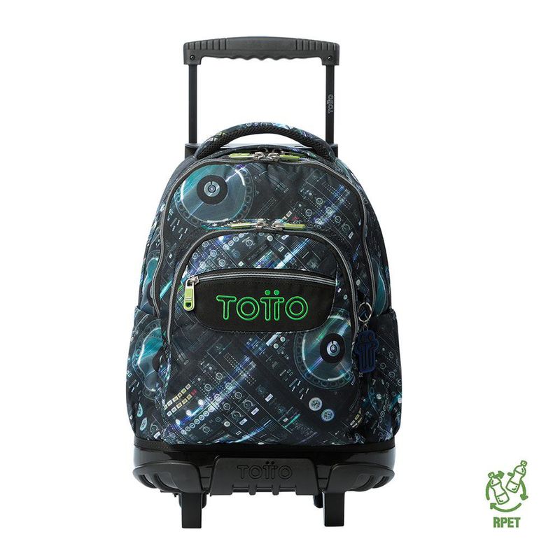 Mochila Ruedas Porta Pc Diseño Disco
