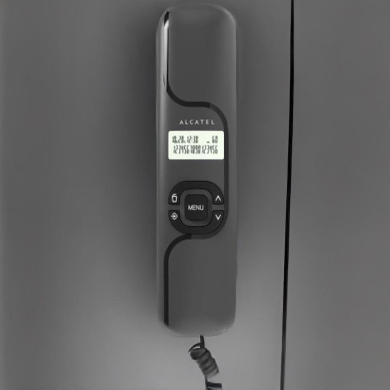 Teléfono con Identificador de Llamadas T16 Negro