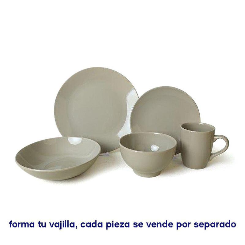 Tazón Taupe  8.2 Pulg