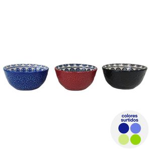 Bowl Cerámico con Relieves Diseños Surtidos