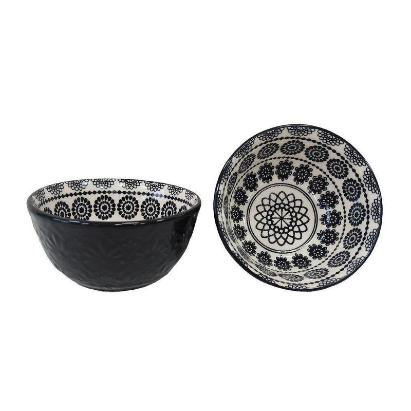 Bowl Cerámico con Relieves Diseños Surtidos