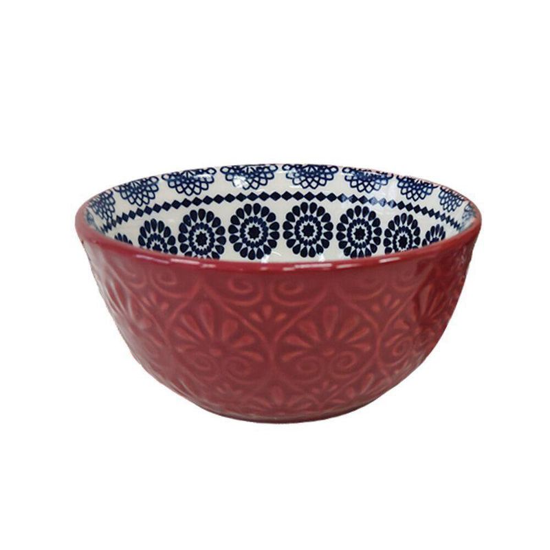 Bowl Cerámico con Relieves Diseños Surtidos