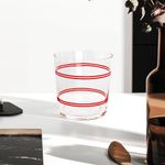 Vaso 12.5 oz Líneas Rojas