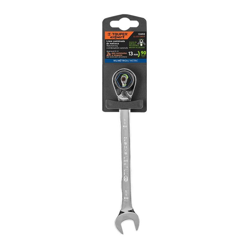 Llave Combinada con Ratchet Reversible 13 Mm