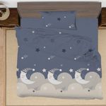 Set Edredón 2 Pzs Imperial Lunas Colores Surtidos