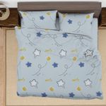 Set Edredón 3 Pzs Matrimonial Estrellas Colores Surtidos