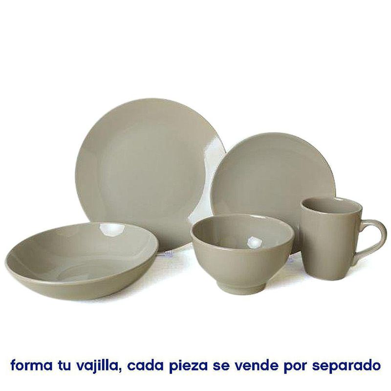 Plato para Cena Taupe 10.2 Plg