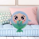 Peluche Inflable Sirena Azul 40 Cm