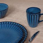 Plato para Cena Azul Tornasol