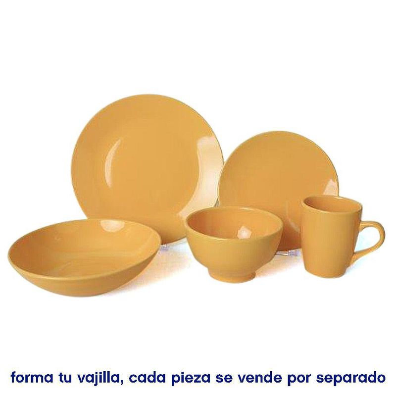 Plato para Cena Amarillo 10.2 Plg