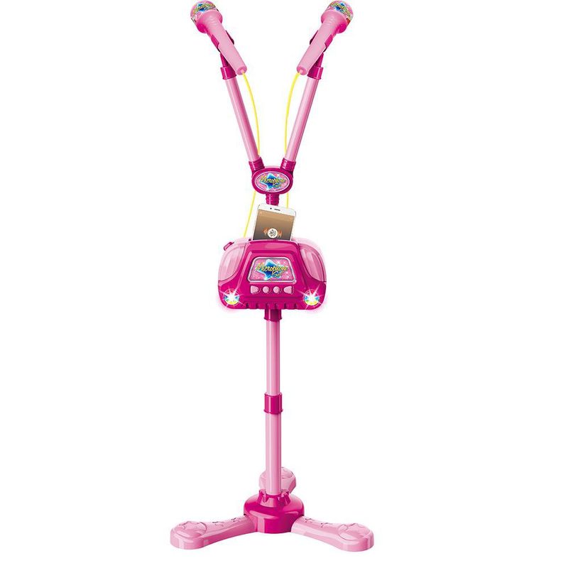 Micrófono de Juguete con Bluetooth y Luces Rosado