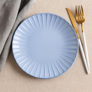 Plato para Postre Celeste Tornasol