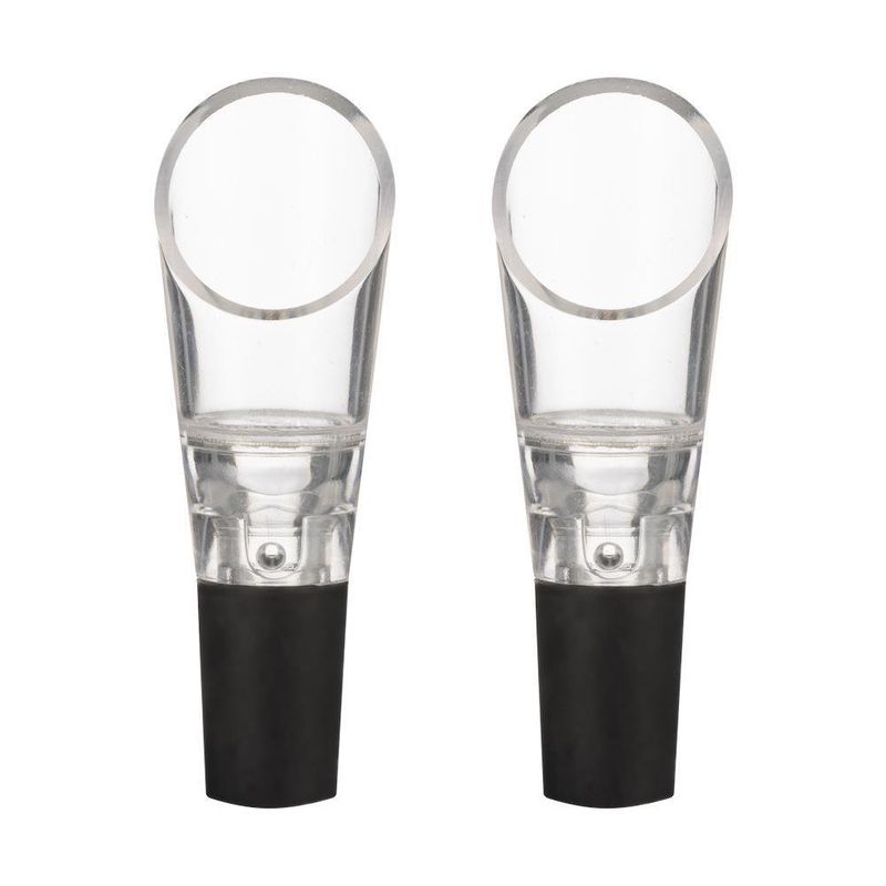 Set de 2 Aireadores para Vino Transparente
