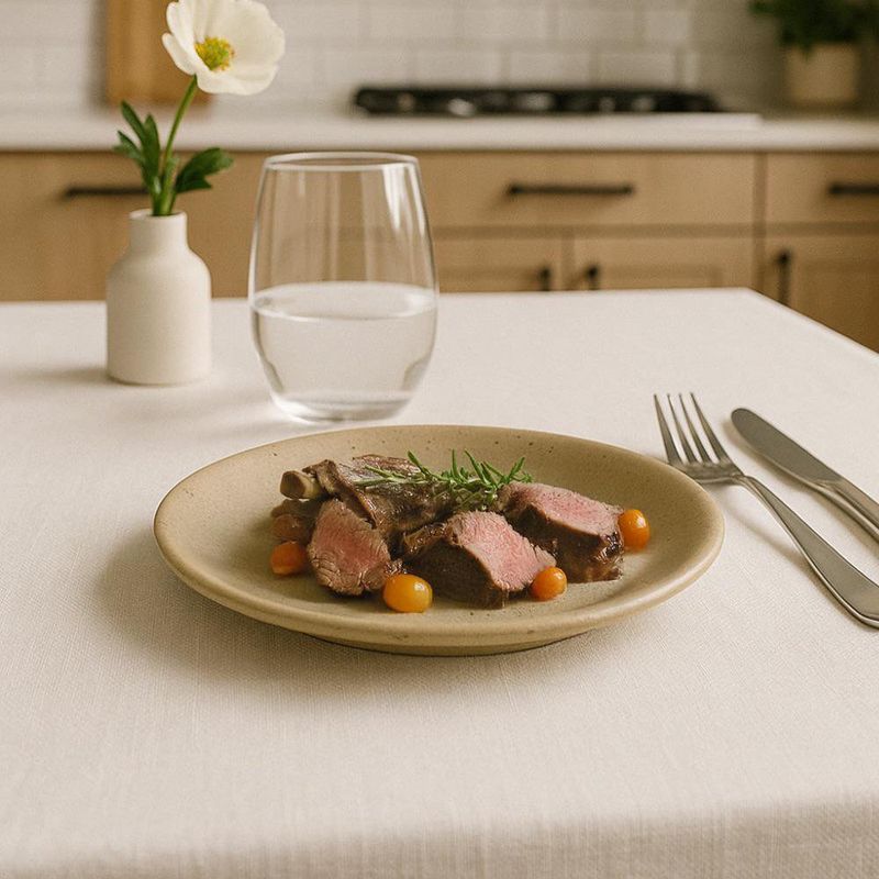 Plato Verde Mate para Cena