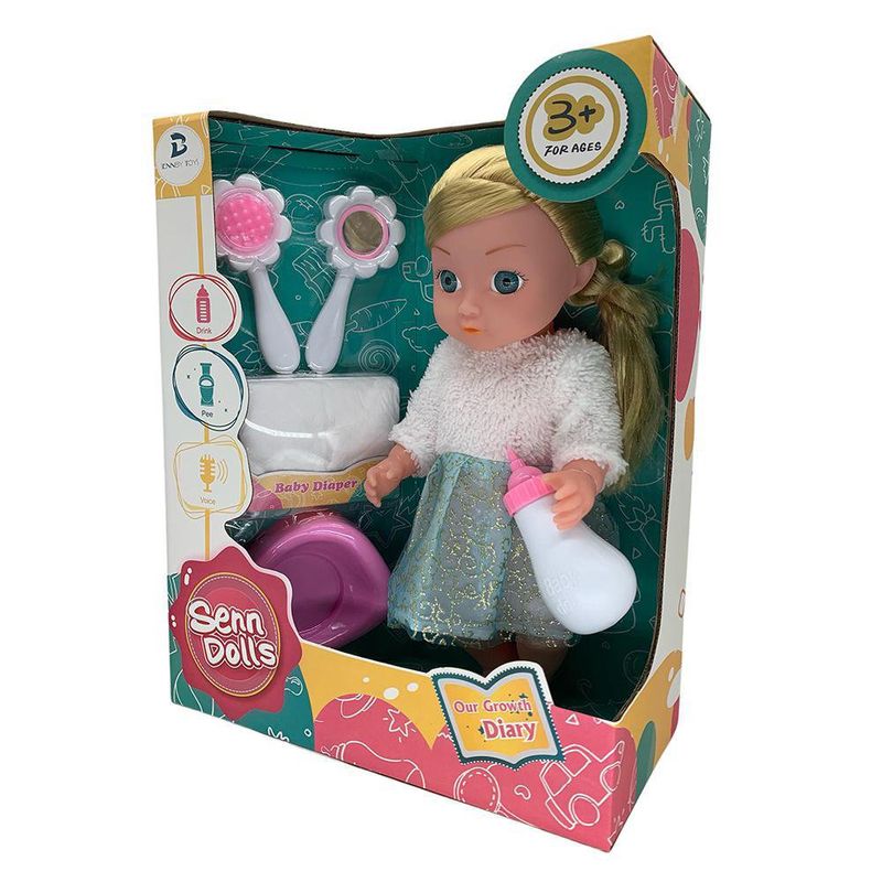 Muñeca con Accesorios 14 Plg