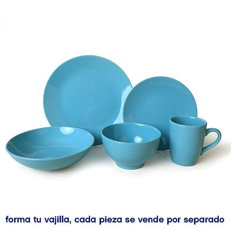 Plato para Cena Turquesa 10.2 Plg