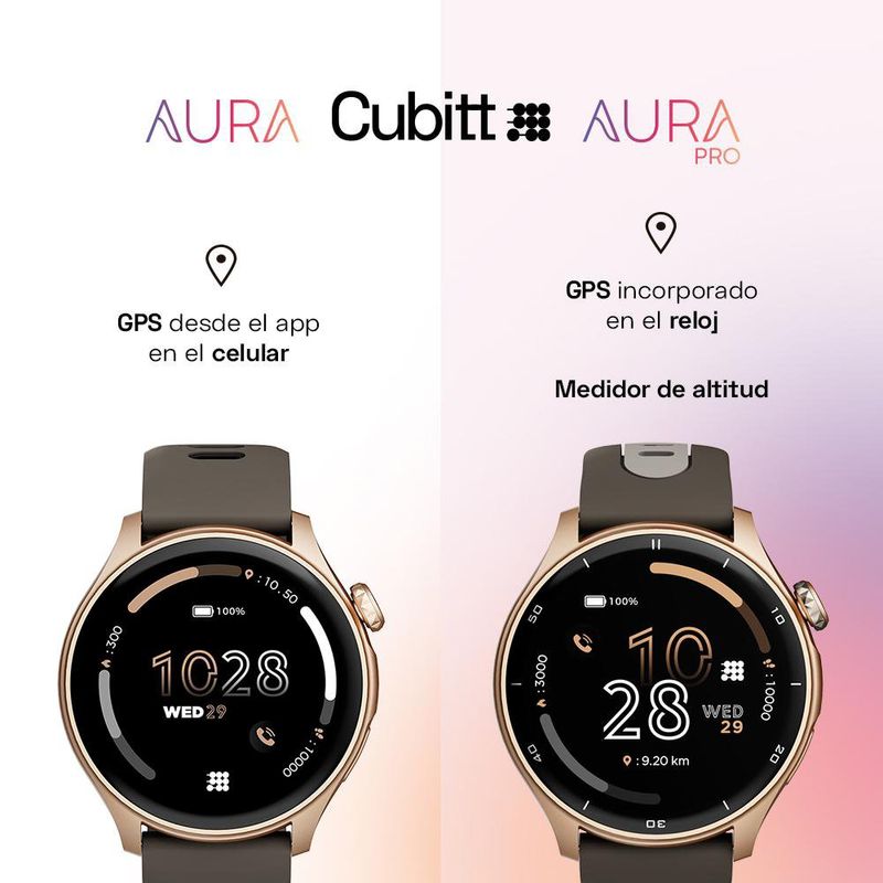 Reloj Inteligente Aura Café - Cubitt