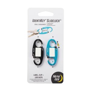 Set de 2 Mosquetones IdentiKey SlideLock con Etiqueta