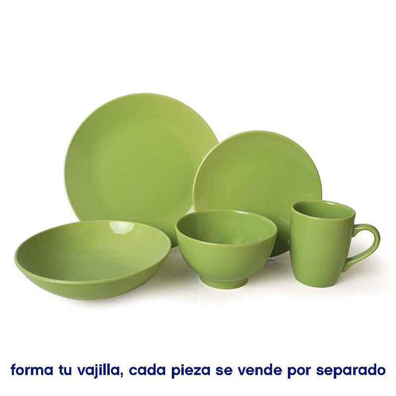 Plato para Postre Verde 7.8 Plg