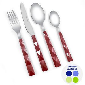 Set de 16 Cubierto Colores Surtidos