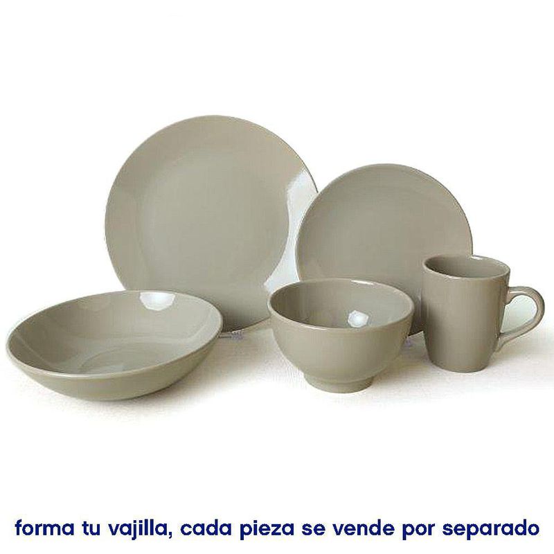 Plato para Postre Taupe 7.8 Plg