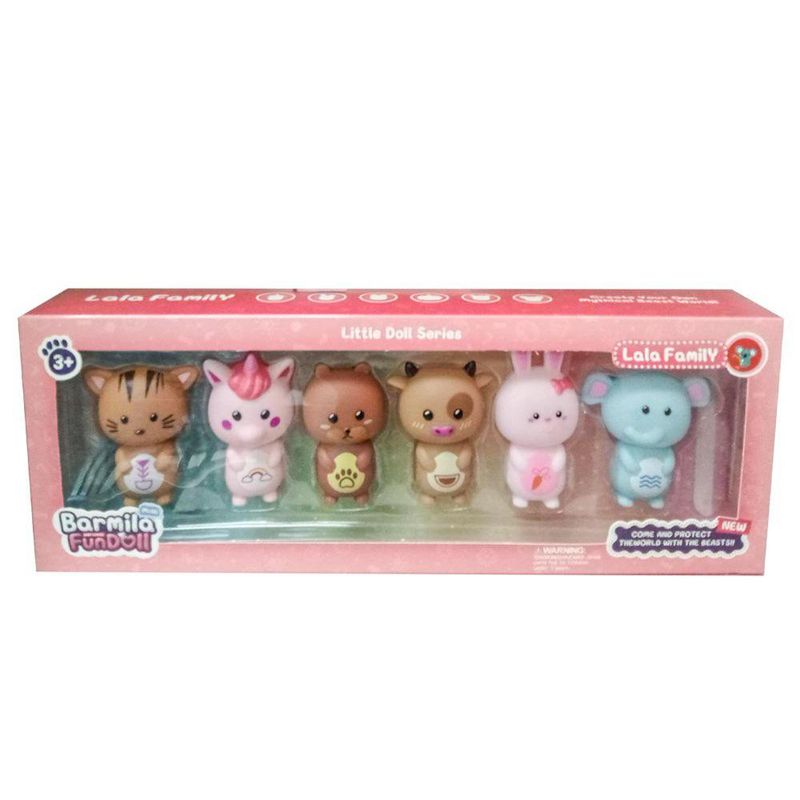 Figuras de Animales Caricaturescos 6 Pzas