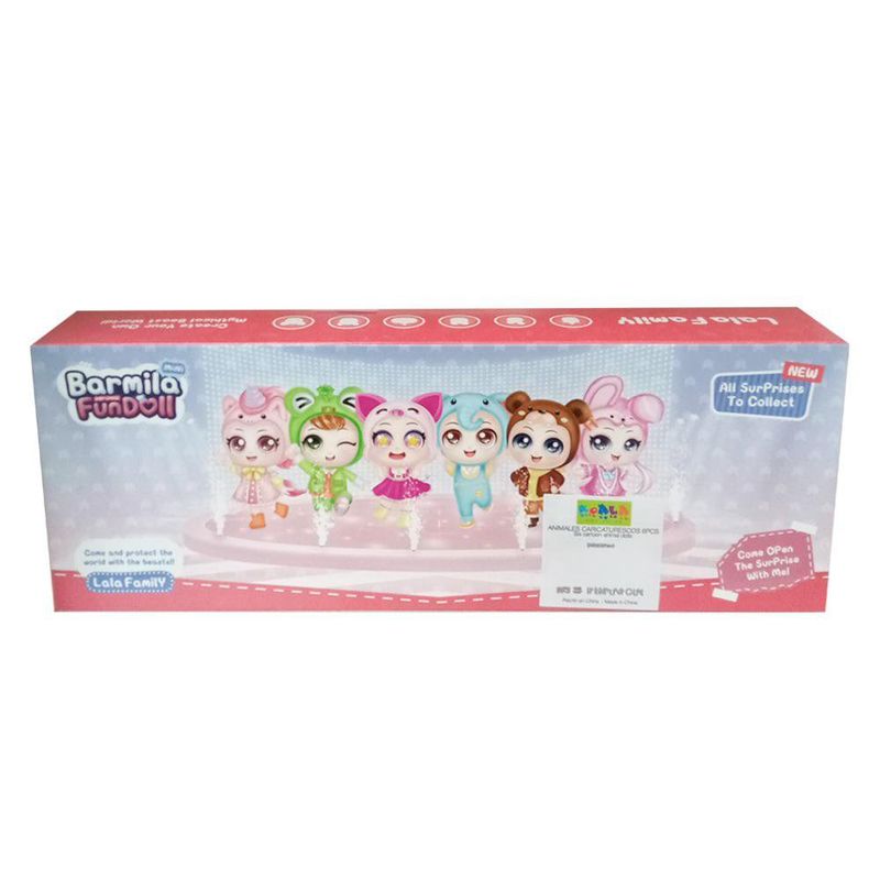 Figuras de Animales Caricaturescos 6 Pzas