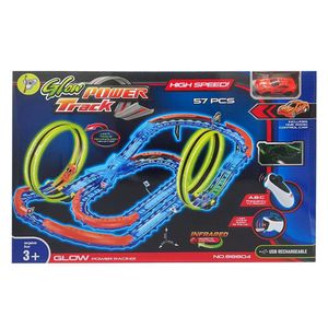 Pista de Carro Brilla en la Oscuridad