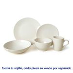 Plato para Cena Crema 10.2 Plg