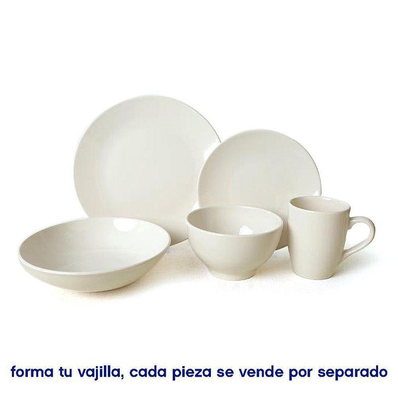 Plato para Cena Crema 10.2 Plg