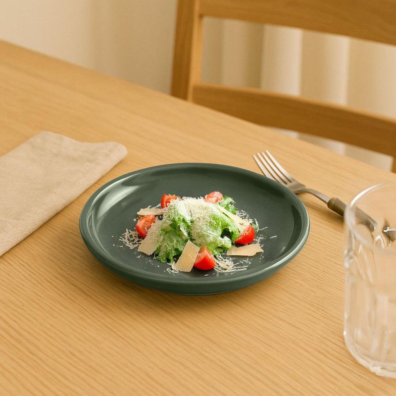 Plato para Ensalada Verde Oscuro