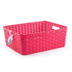 Caja Organizadora de Plástico Fucsia 12 Lt