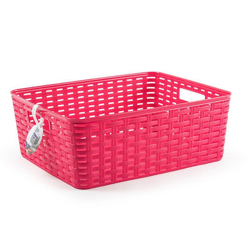 Caja Organizadora de Plástico Fucsia 12 Lt