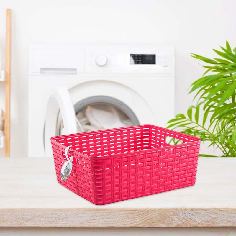 Caja Organizadora de Plástico Fucsia 12 Lt