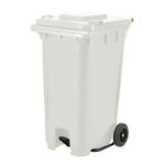Basurero de Pedal Centrado Blanco de 20 L