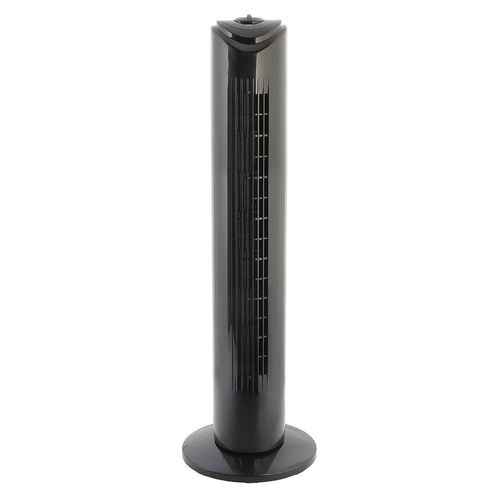 Ventilador de Torre con Oscilación Negro 28 Plg
