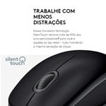 Mouse Óptico Usb M110 Silent Negro