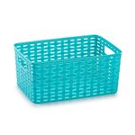 Caja Organizadora de Plástico 10 Lt Turqueza