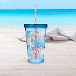 Vaso con Pajilla Diseño Surtido