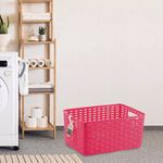 Caja Organizadora de Plástico Fucsia 10 Lt