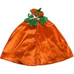 Capa Infantil de Calabaza con Máscara