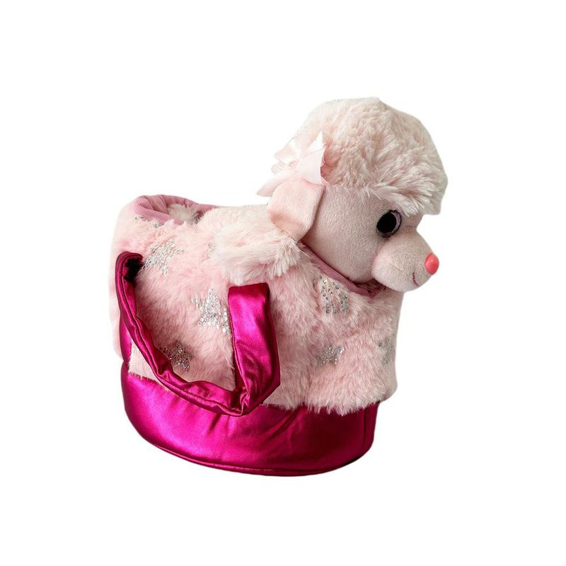 Bolsa Rosa con Peluche Perrito