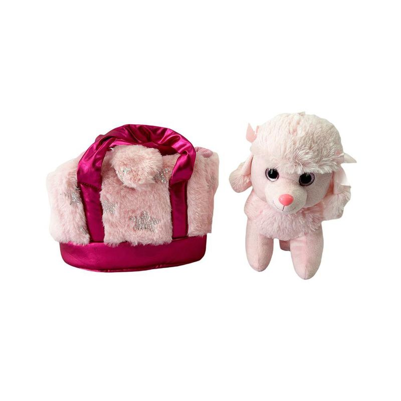 Bolsa Rosa con Peluche Perrito