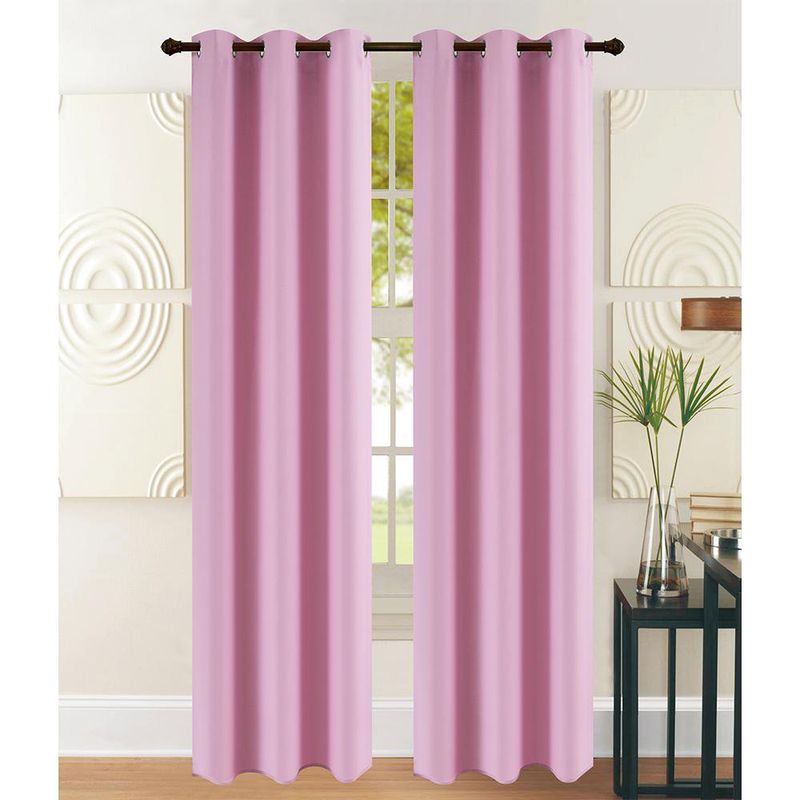 Cortina Black Out Rosa para Ventana